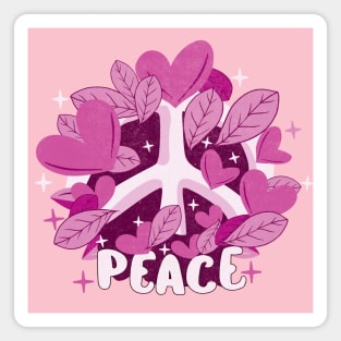 Floral Peace Magnet